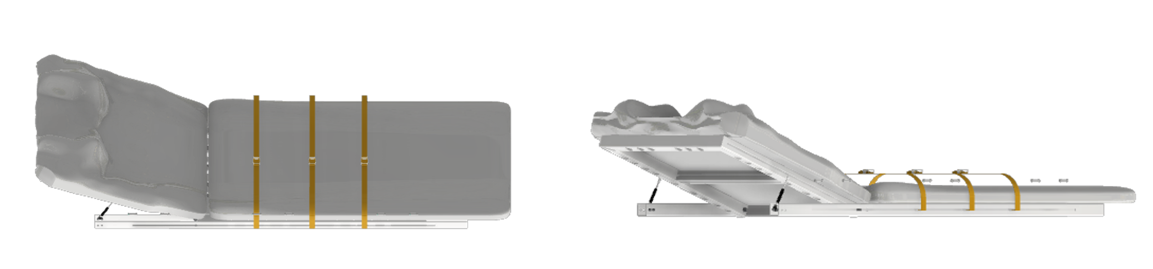 Patient support platform subsystem CAD drawing